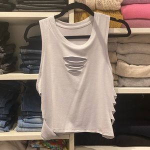 All Yoga Tank with cut outs